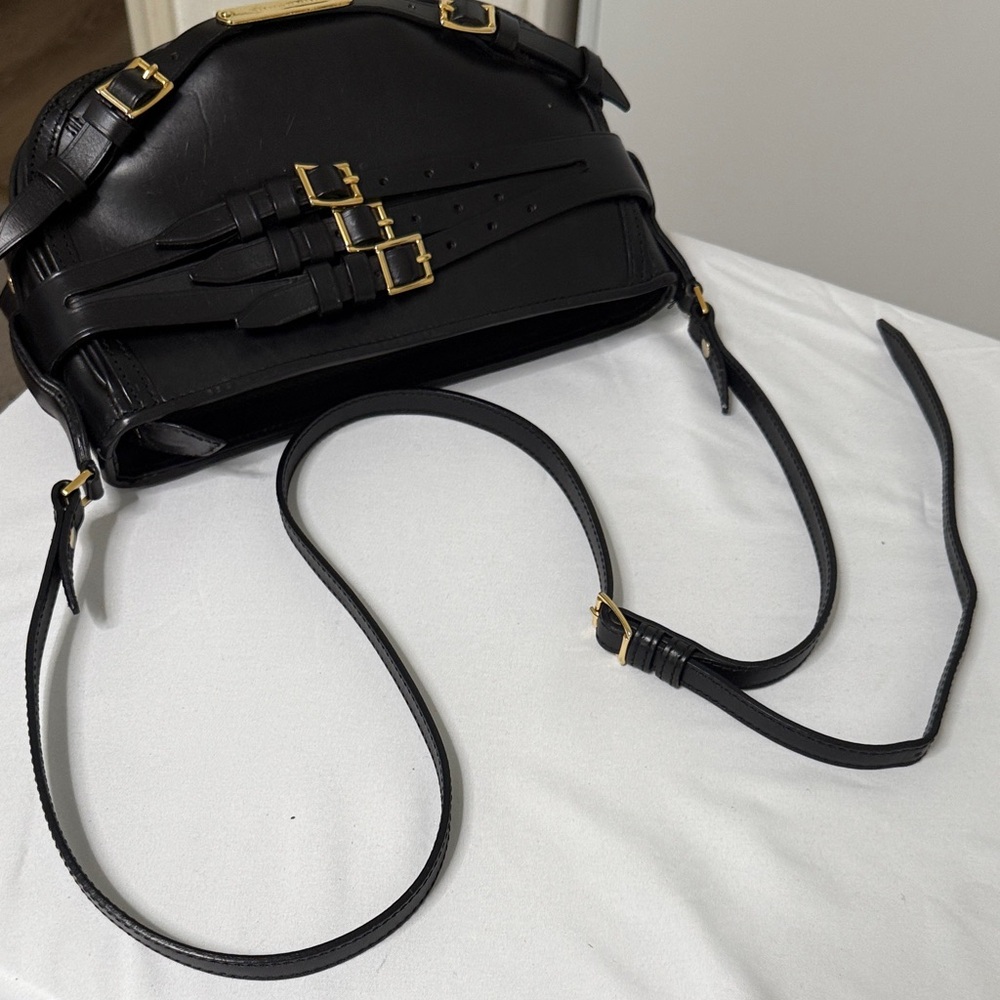 Burberry Black Shoulder Bag with Gold Details - Picture 7 of 16